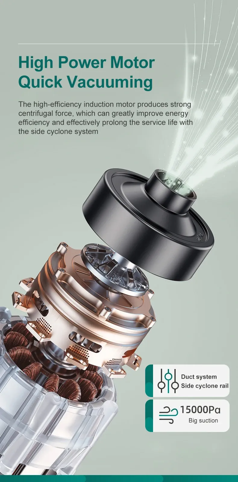 Aspirateur à main multifonctionnel, nettoyage des sols