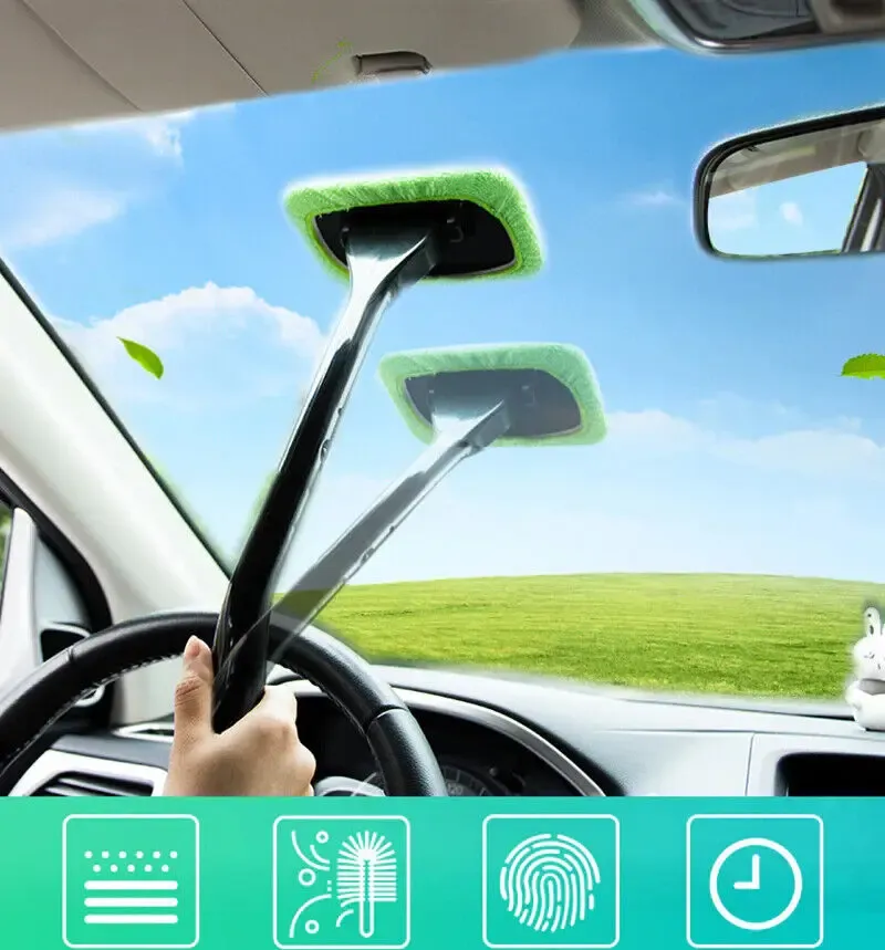 Brosse de nettoyage pour vitres, détail de la tête