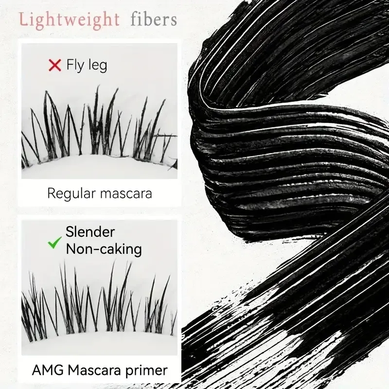 Mascara tube acier - brosse spirale spéciale, mascara waterproof aux fibres de soie longue tenue, sublime chaque cil et le recourbe durablement 4