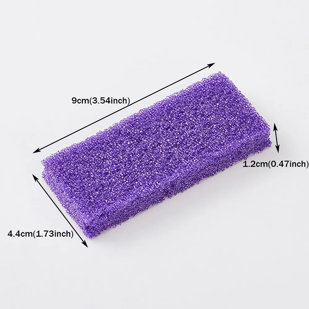Lot de 40 pierres ponces jetables violettes pour pieds, éliminatrices de callosités et de peaux mortes pour pédicure 3