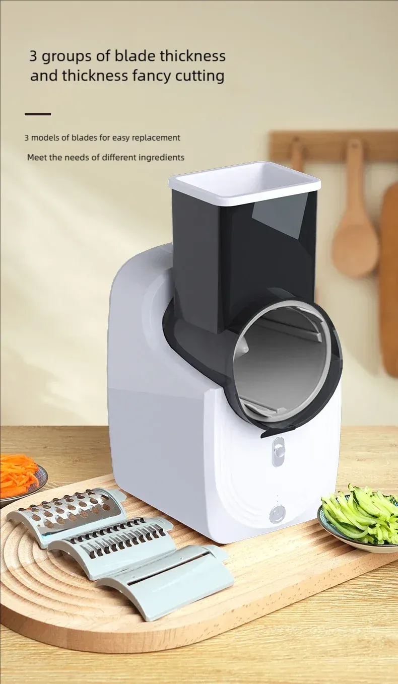 Trancheuse électrique pour légumes en cuisine domestique