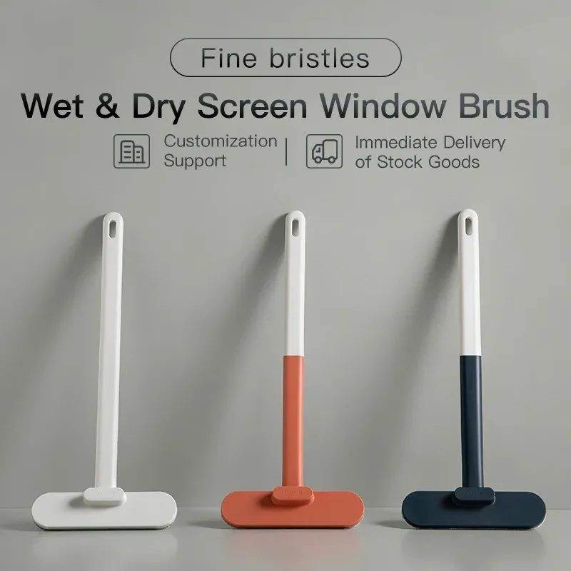 Brosse de nettoyage manuelle pour moustiquaires, nettoyage à sec et à l'eau, usage domestique 3
