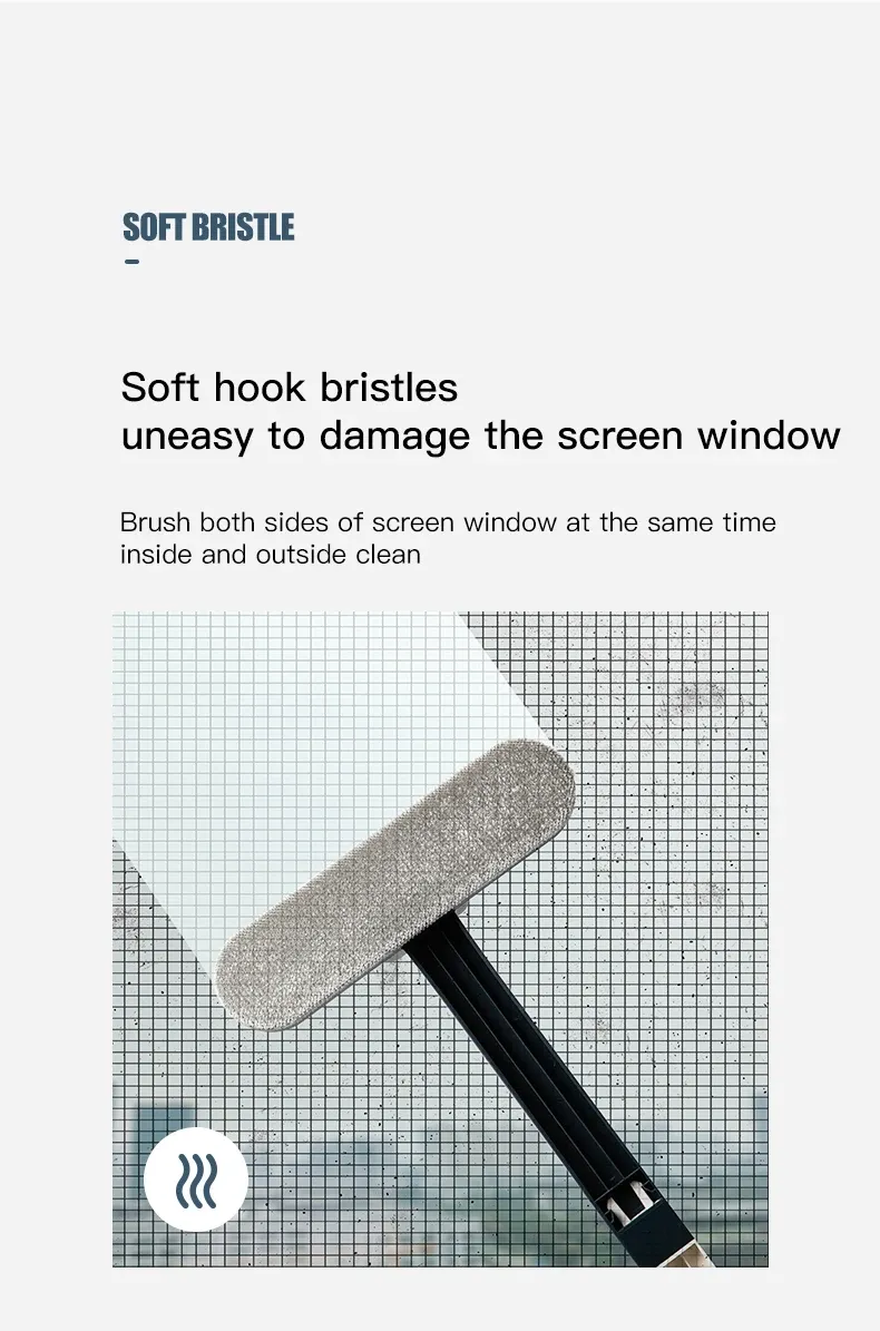 Détail de la brosse de nettoyage