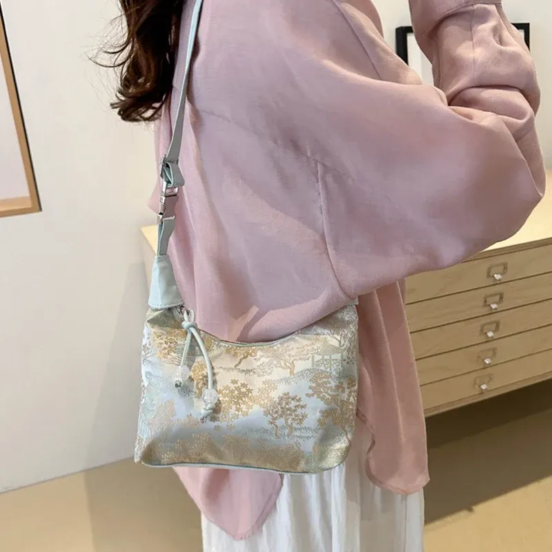 Sac à main en broderie fine de style chinois pour femme, modèle d'été 2025 5