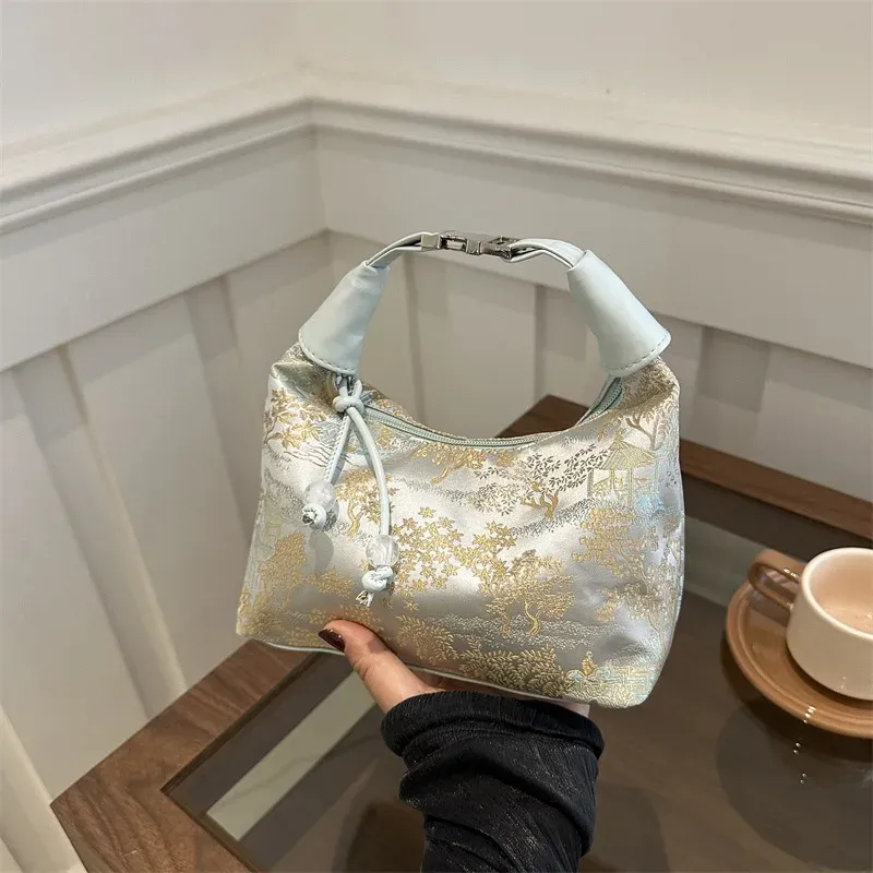Sac à main en broderie fine de style chinois pour femme, modèle d'été 2025 8