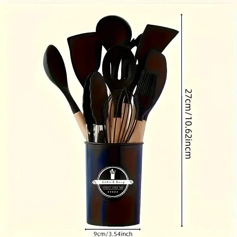 Ustensiles de cuisine en silicone en situation