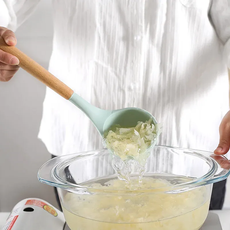 Ustensiles de cuisine en silicone, vue détaillée