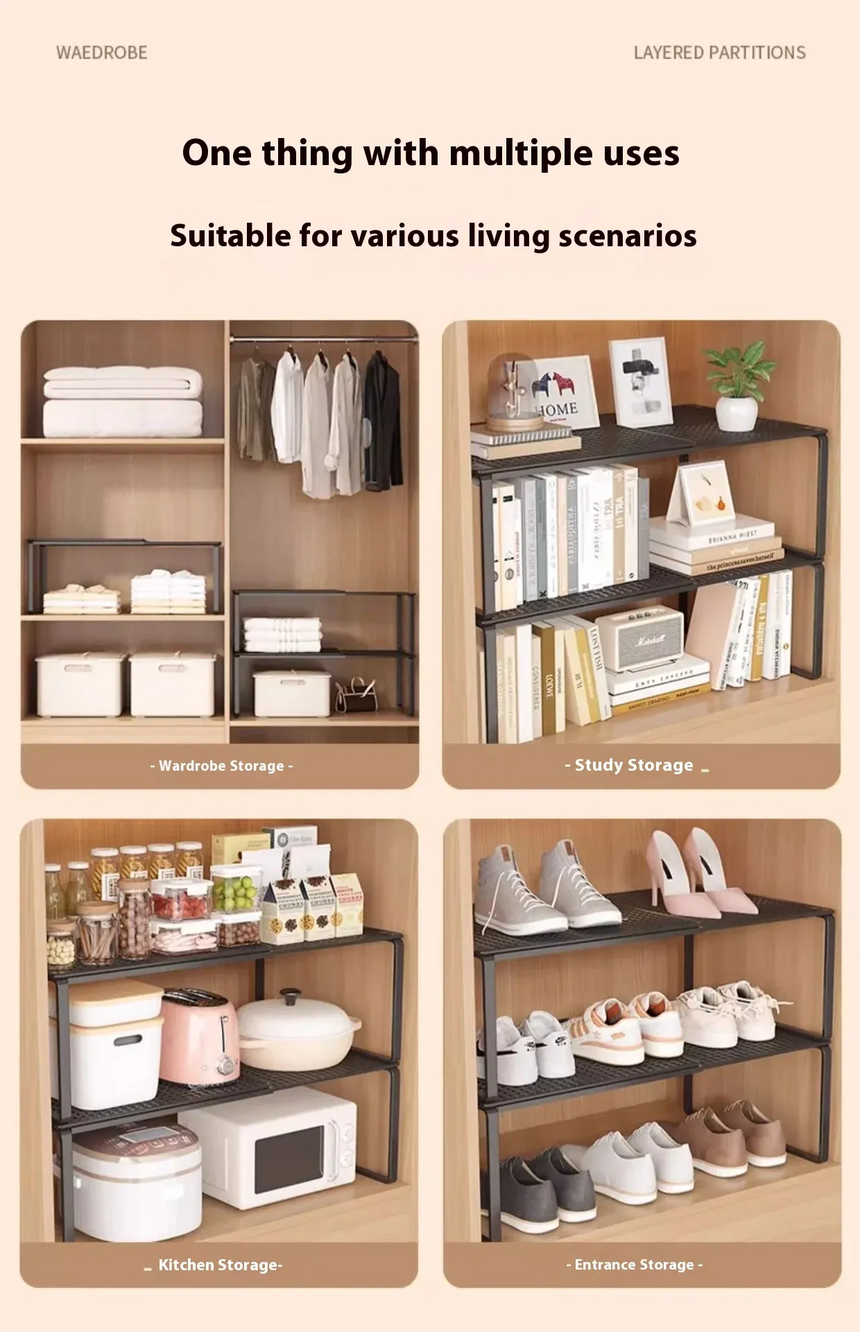 Ambiance d'un dressing organisé
