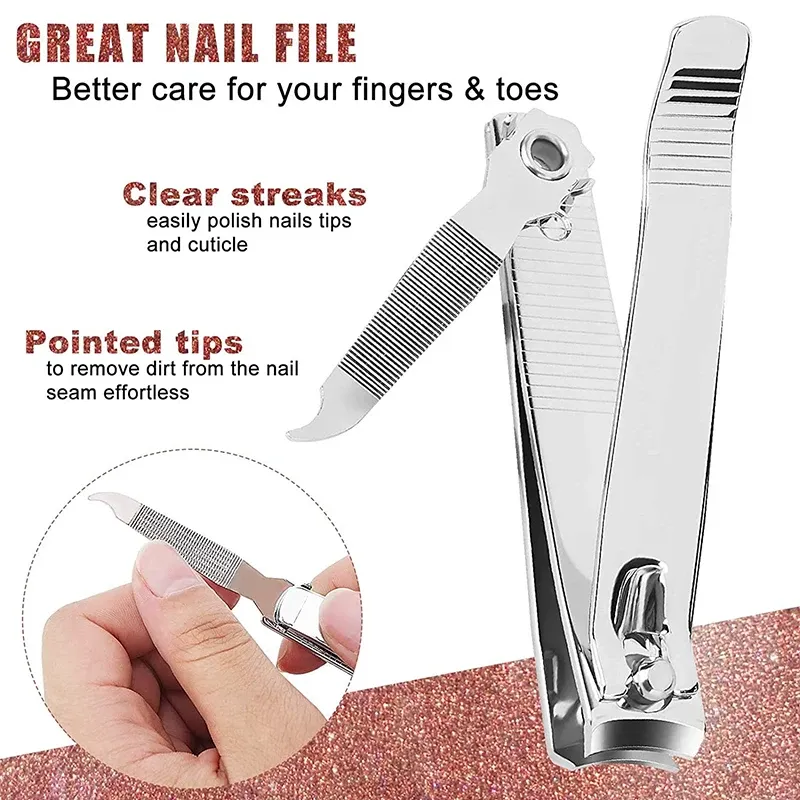 Coupe-ongles premium en acier inoxydable, tranchant et robuste, pour ongles et orteils, lot de 1 ou 2 pièces 4