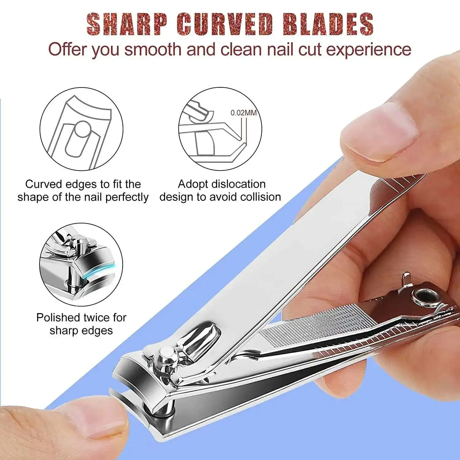 Coupe-ongles en situation d'utilisation