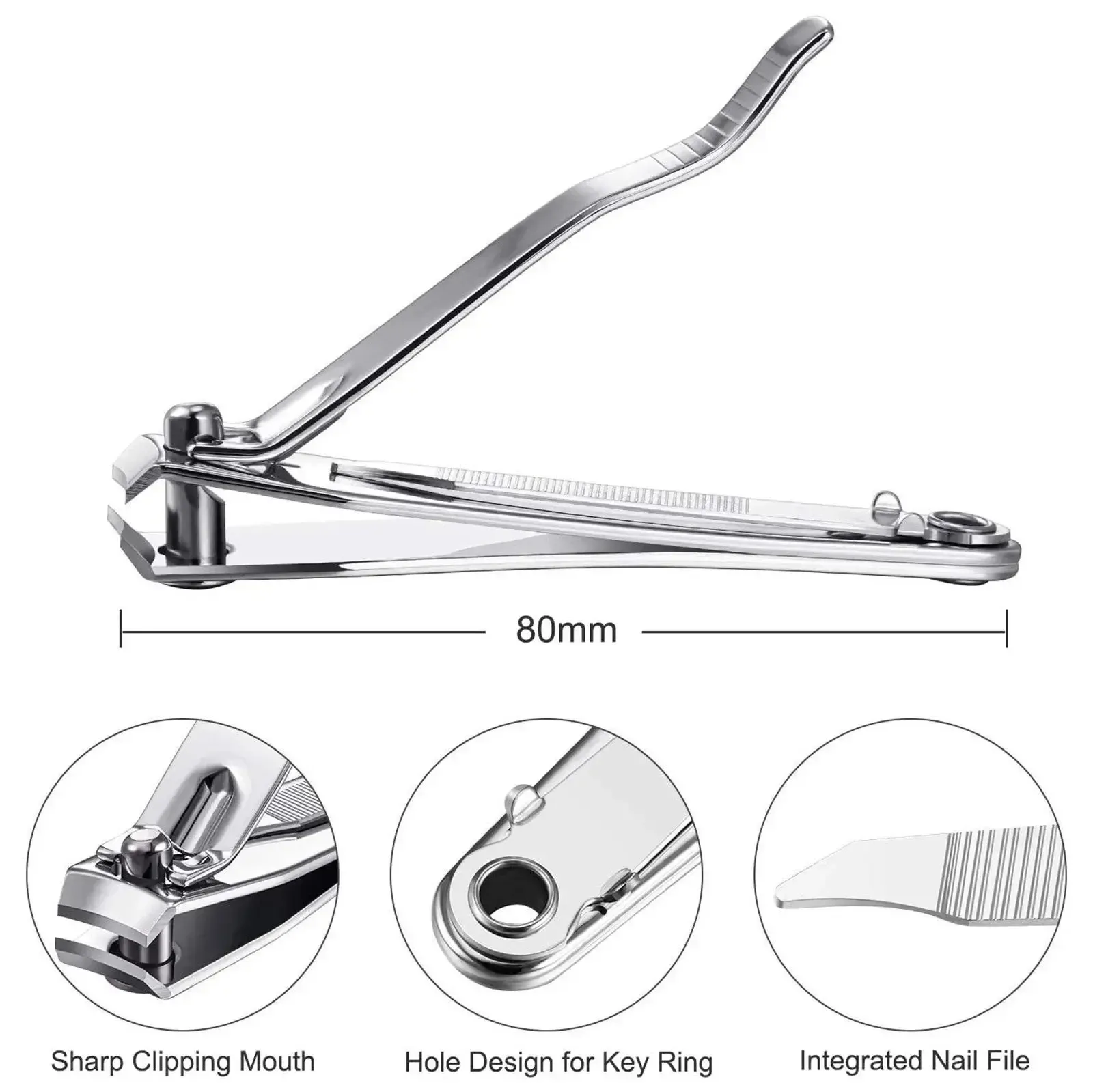 Coupe-ongles premium, finition soignée