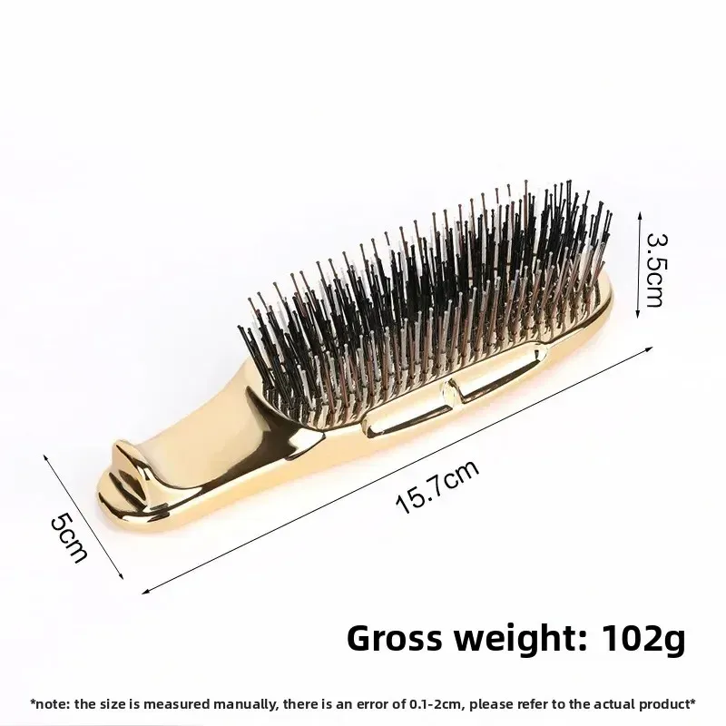Masseur de tête japonais Premium – Brosse de shampoing pour cuir chevelu, démêlante pour cheveux humides – Or rose 6