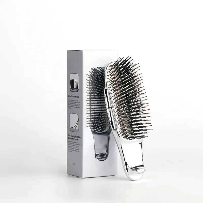 Masseur de tête japonais Premium – Brosse de shampoing pour cuir chevelu, démêlante pour cheveux humides – Or rose 11