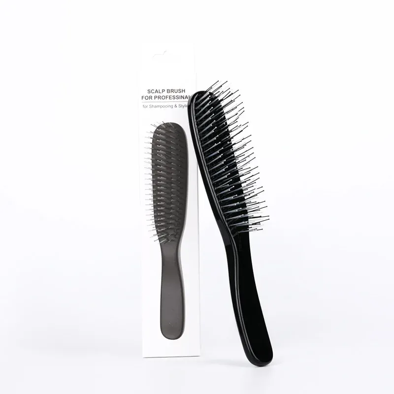 Masseur de tête japonais Premium – Brosse de shampoing pour cuir chevelu, démêlante pour cheveux humides – Or rose 14