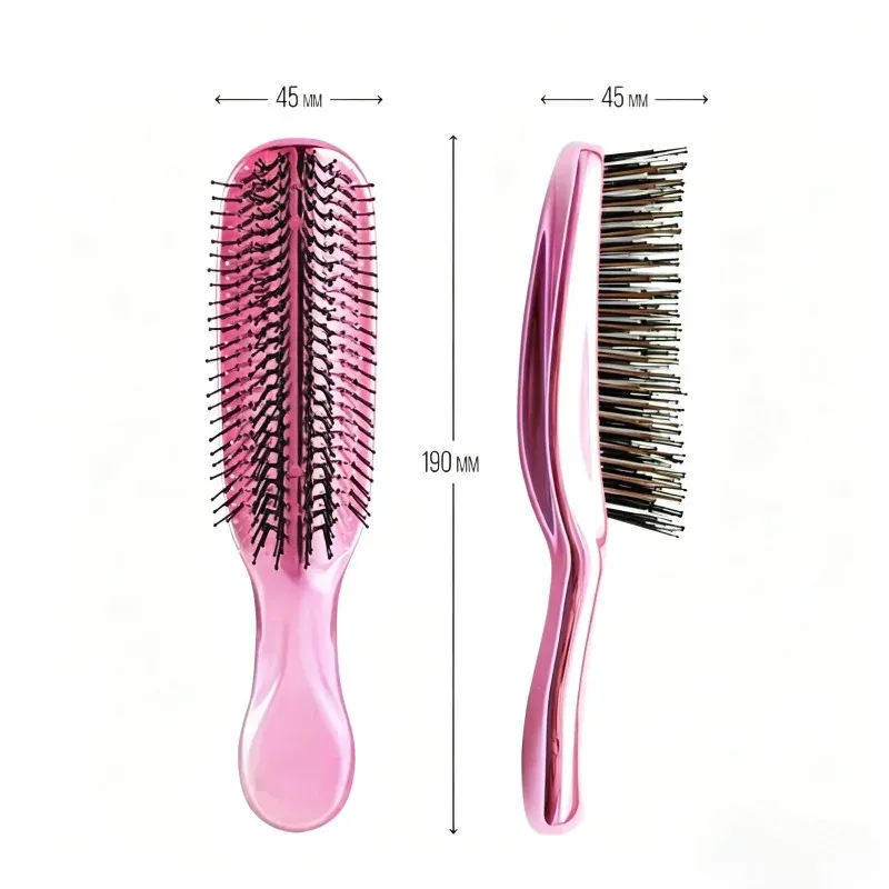 Masseur de tête japonais Premium – Brosse de shampoing pour cuir chevelu, démêlante pour cheveux humides – Or rose 7