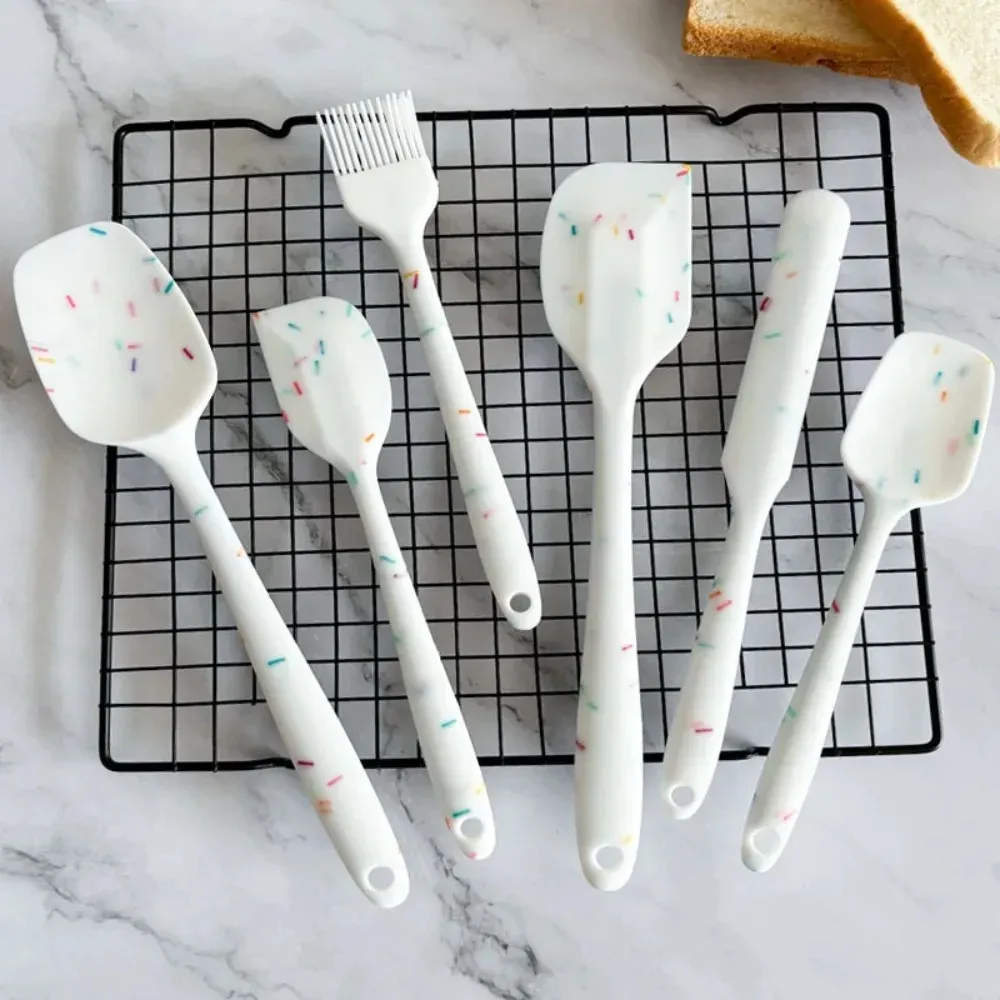 Ensemble de 6 spatules en silicone de qualité alimentaire, antiadhésives et résistantes à la chaleur