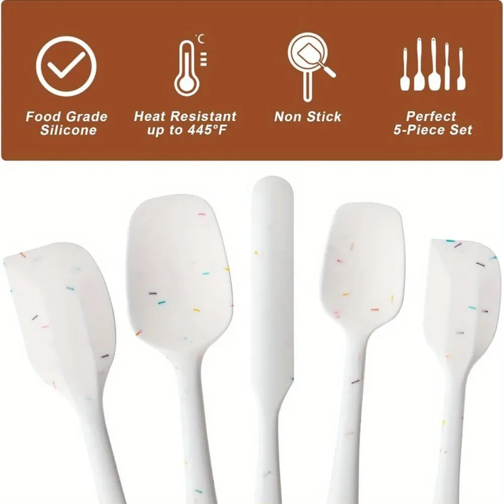 Spatules en silicone, finition détaillée