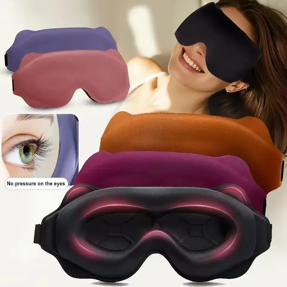 Masque de sommeil 6D occultant pour les yeux, doux et respirant, idéal pour le voyage - Image 1