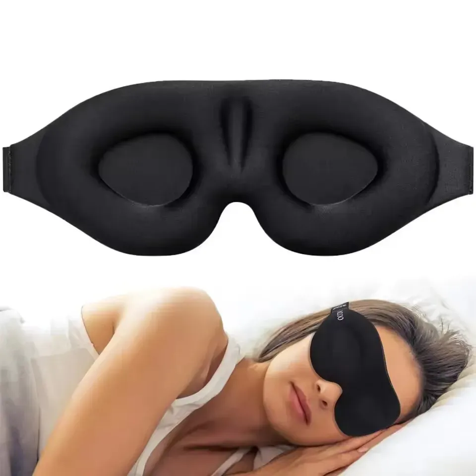 Masque de sommeil 6D occultant pour les yeux, doux et respirant, idéal pour le voyage 7
