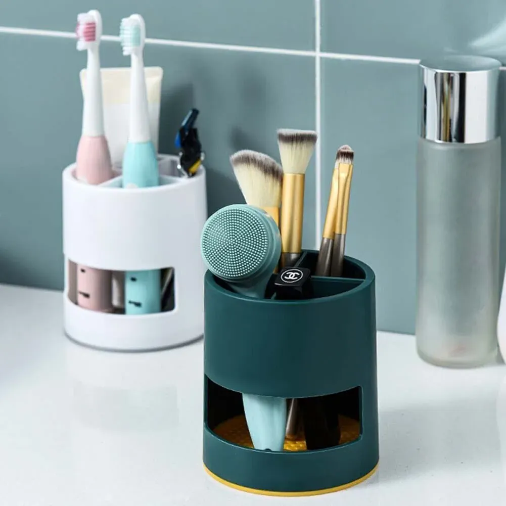 Support de rangement en plastique pour brosse à dents électrique avec trous de vidange - Image 1