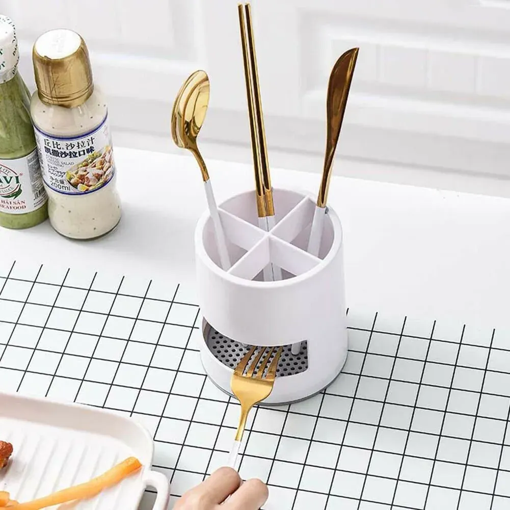 Support de rangement en plastique pour brosse à dents électrique avec trous de vidange 5