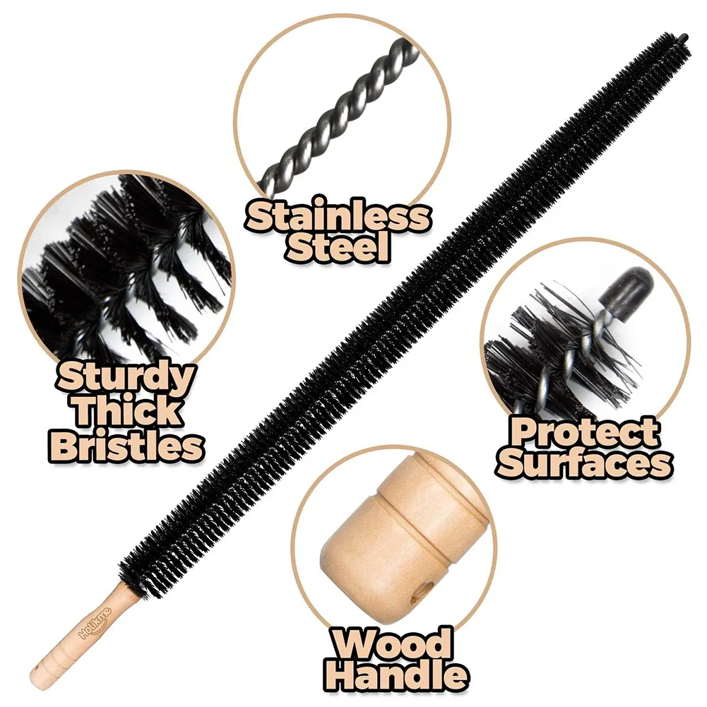 Brosse de nettoyage flexible à poils longs pour radiateur, sèche-linge et fentes difficiles d'accès, outil de dépoussiérage domestique 3