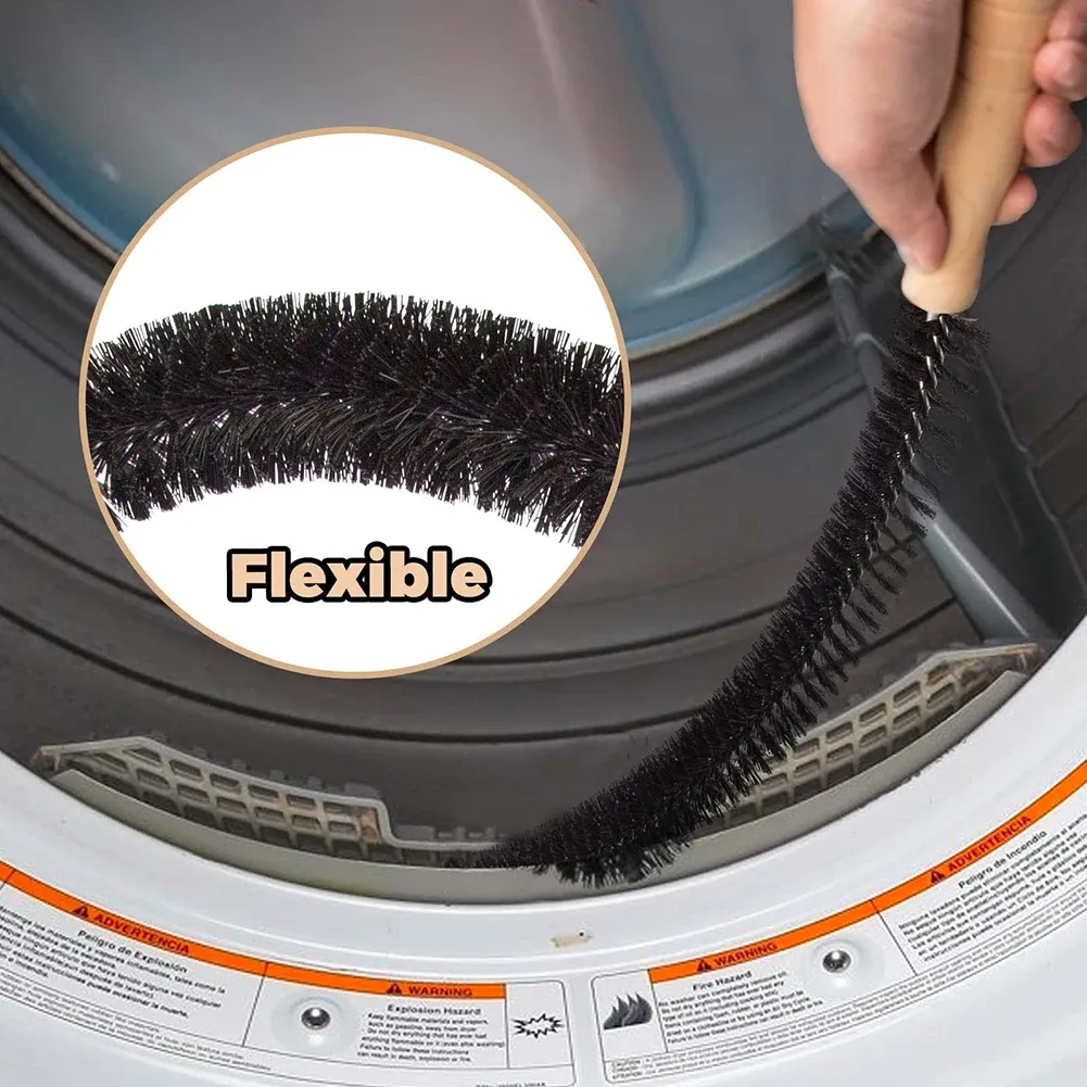 Brosse de nettoyage flexible à poils longs pour radiateur, sèche-linge et fentes difficiles d'accès, outil de dépoussiérage domestique 4