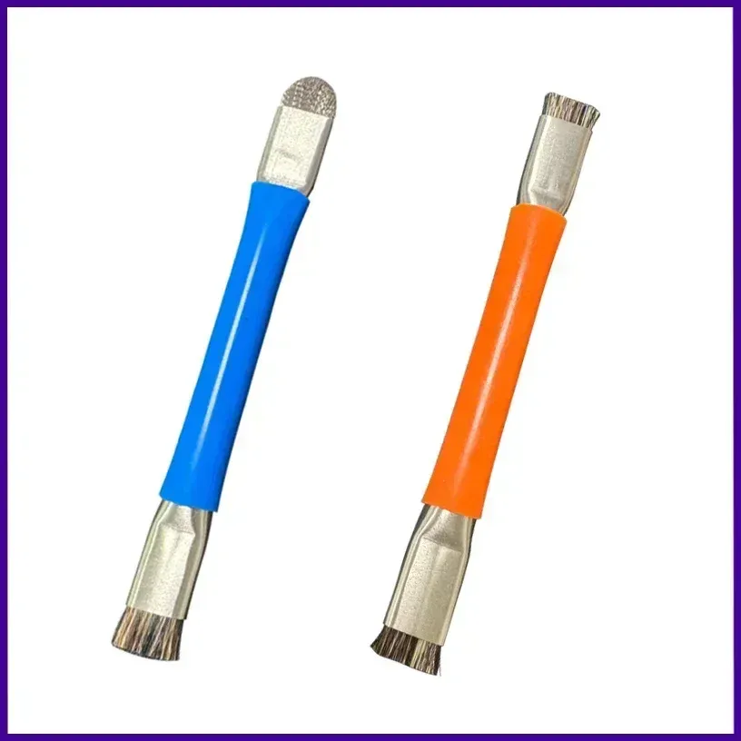 Brosse antistatique de sécurité pour carte mère et circuit imprimé (PCB), brosse de nettoyage pour téléphone portable, kit d'outils de réparation, à double tête 4
