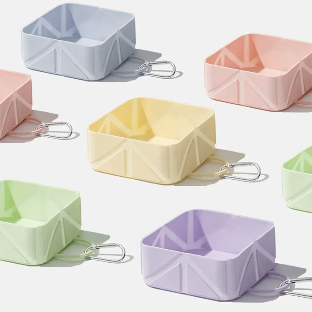 Gamelle pliable en silicone, vue de détail