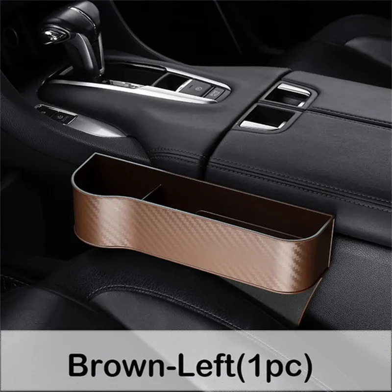Organisateur de siège auto avec rangement pour fentes de siège, support de remplissage pour portefeuille, téléphone et briquet, boîte de rangement de poche pour voiture 11