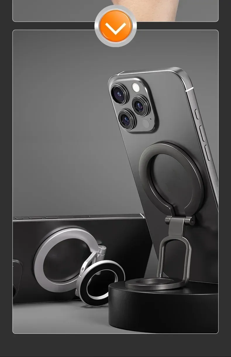 Support magnétique fixé sur smartphone
