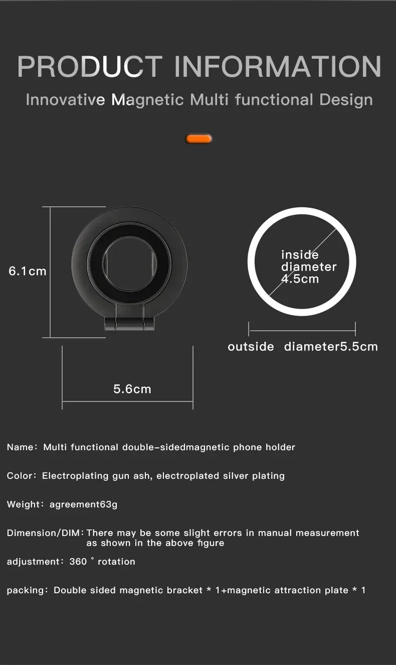 Support magnétique double face, présentation complète
