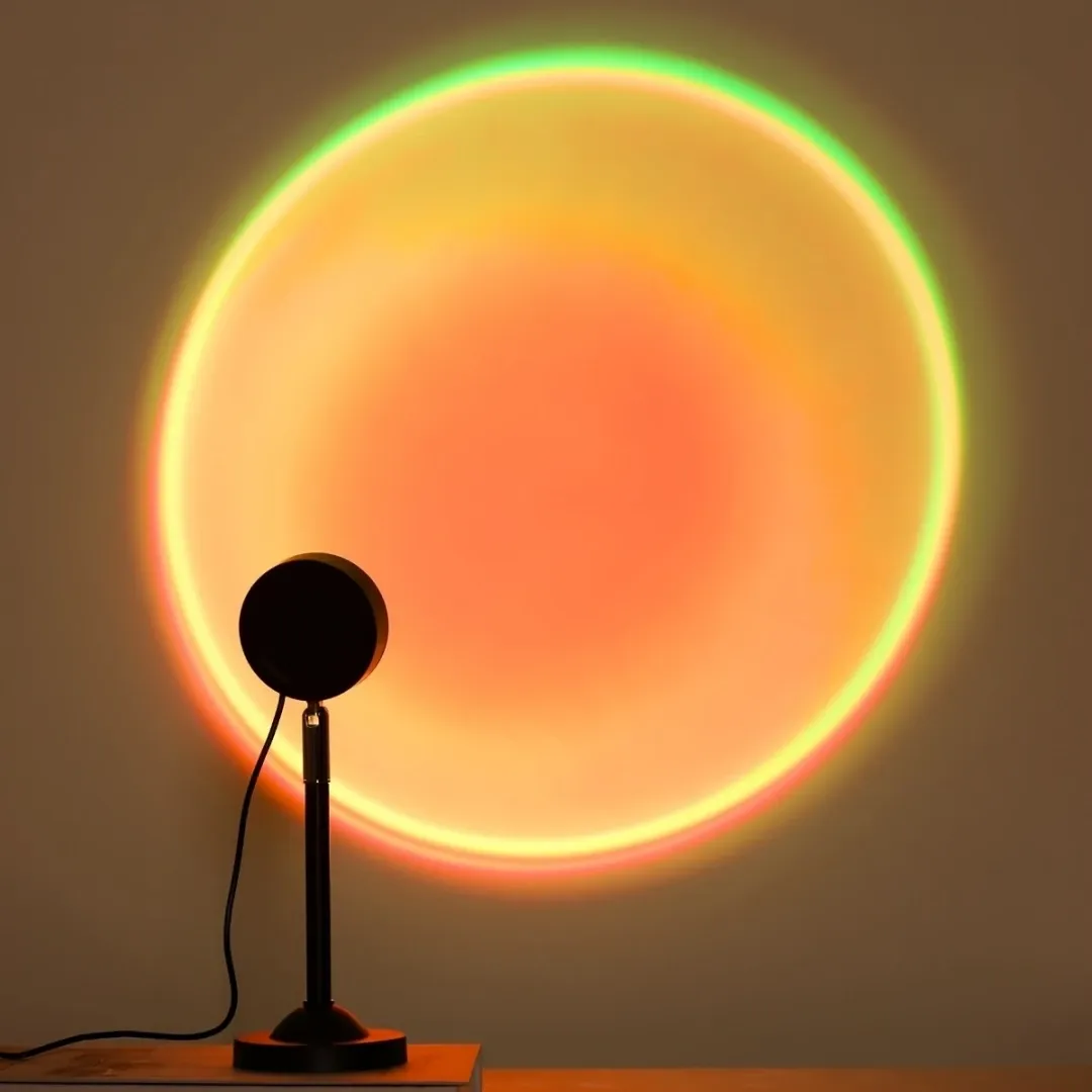 Projecteur coucher de soleil LED en ambiance