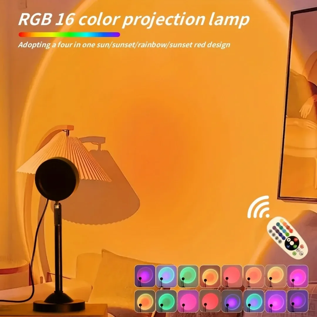 Projecteur coucher de soleil LED, vue rapprochée