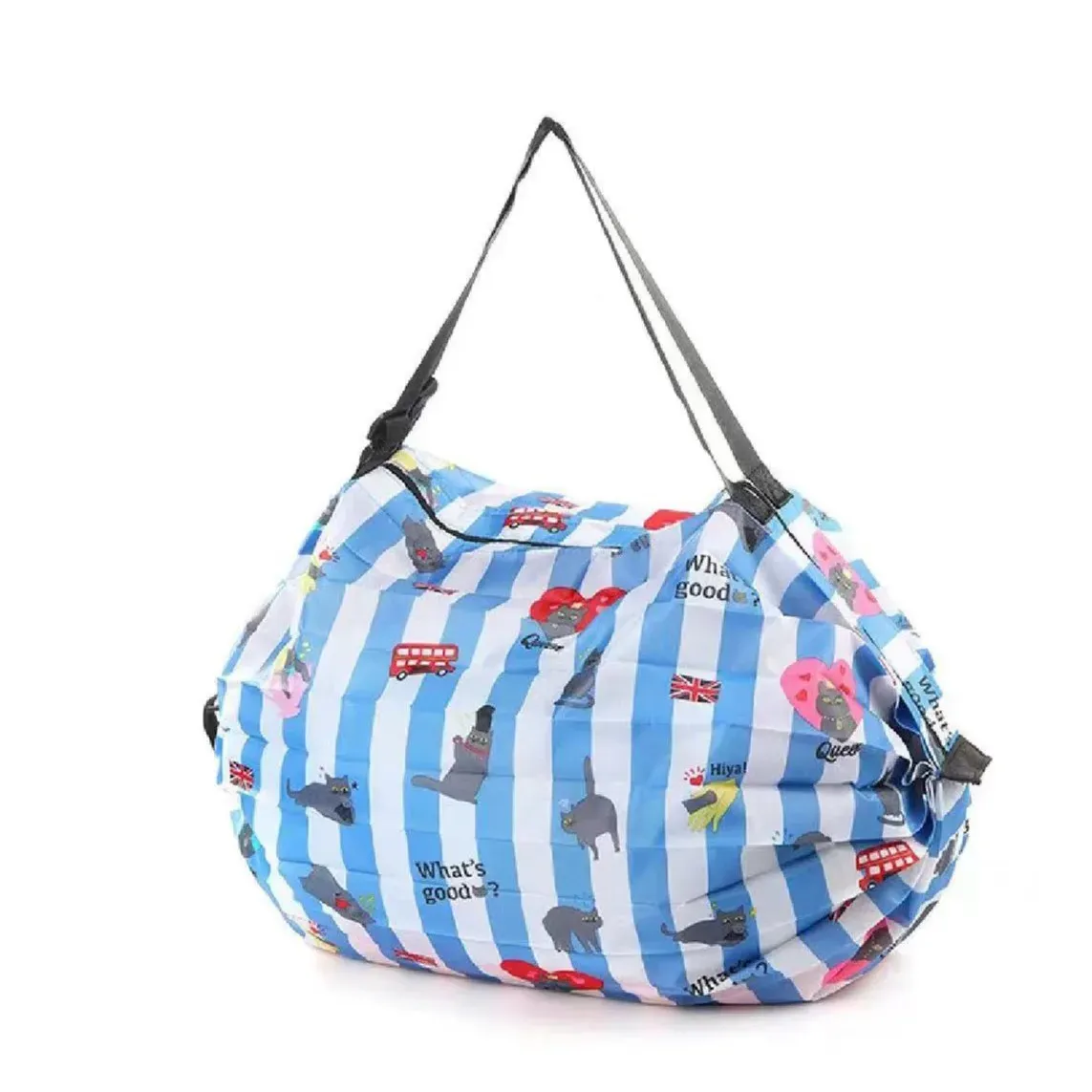 Sac à main CamSolomon grande capacité avec poignée, pliable, idéal pour le voyage et les courses 15