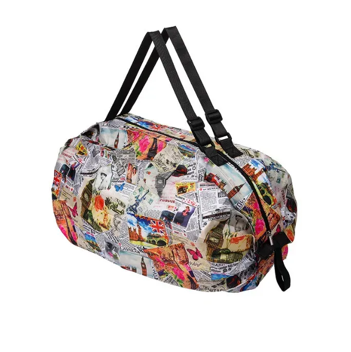 Sac à main CamSolomon grande capacité avec poignée, pliable, idéal pour le voyage et les courses 30