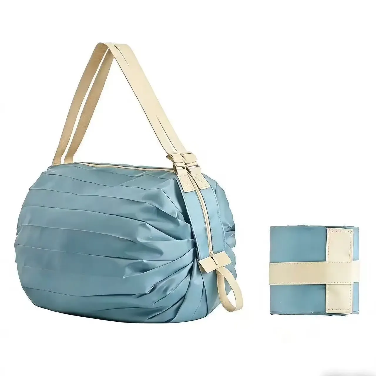 Sac à main CamSolomon grande capacité avec poignée, pliable, idéal pour le voyage et les courses 17
