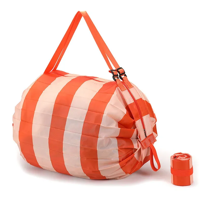 Sac à main CamSolomon grande capacité avec poignée, pliable, idéal pour le voyage et les courses 7