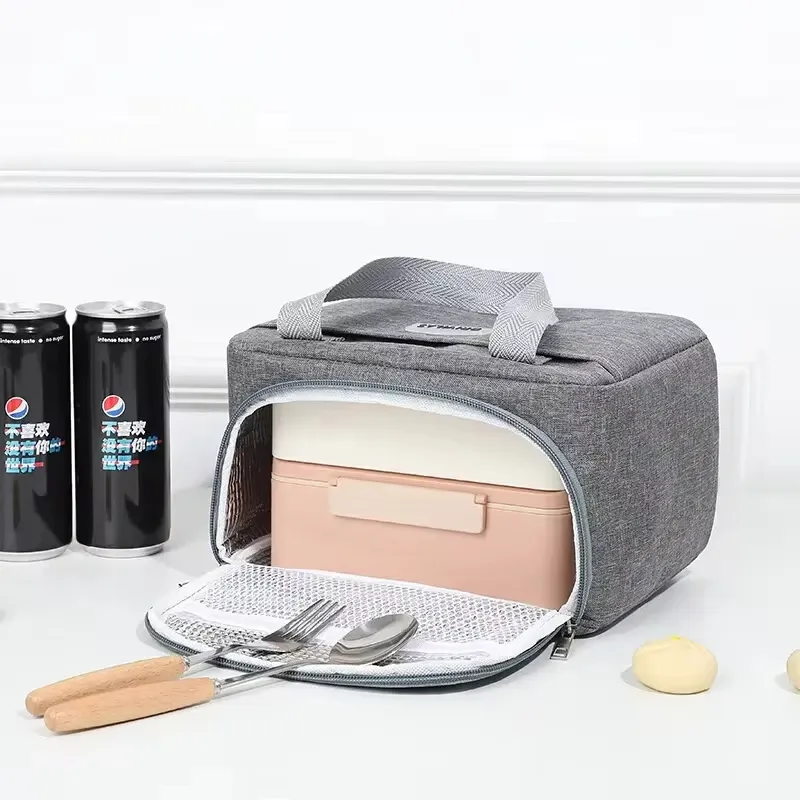 Sac à déjeuner portable isotherme pour femme, étanche, avec bandoulière 4