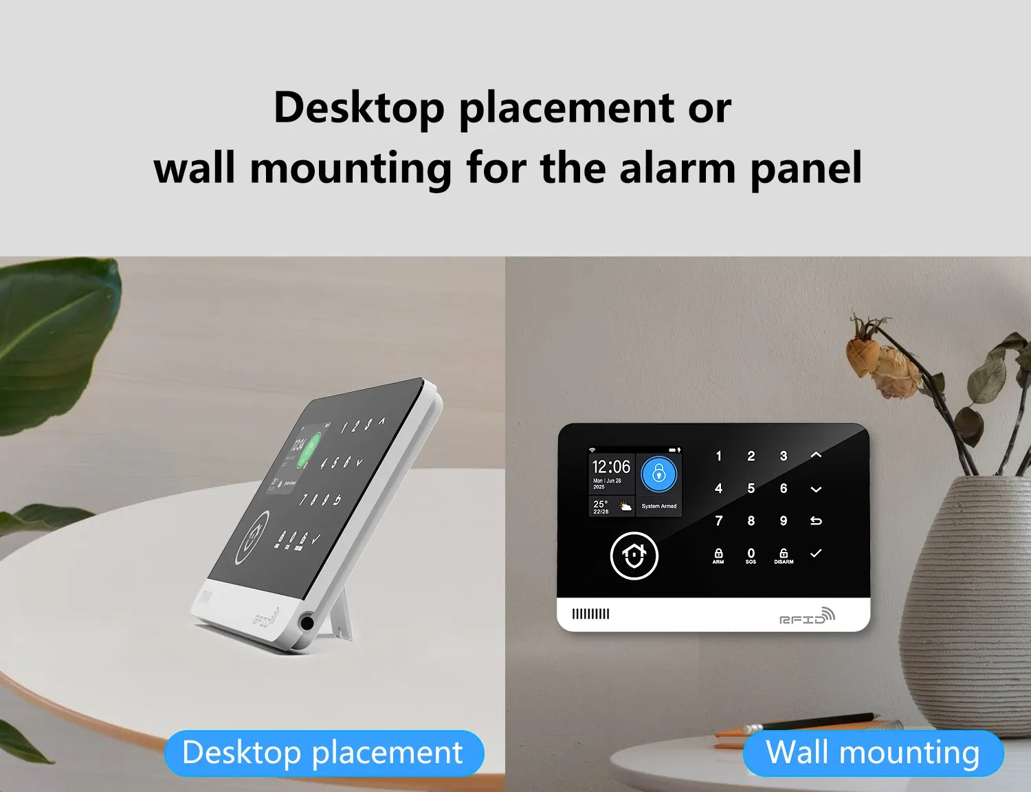 Installation facile sur mur ou sur bureau
