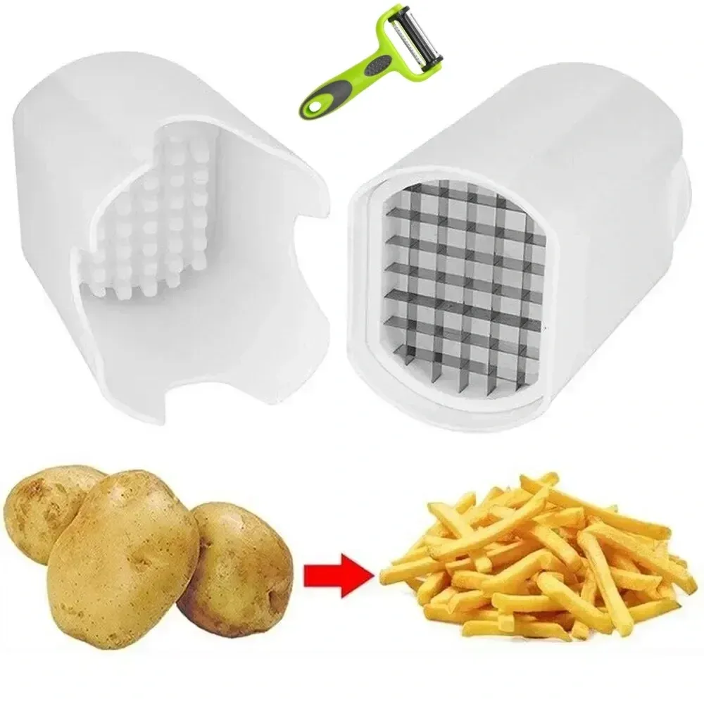 Coupe-frites et coupe-légumes naturel, trancheur de feuilles de légumes, éplucheur à pommes de terre, hachoir à légumes, gadget de cuisine 7