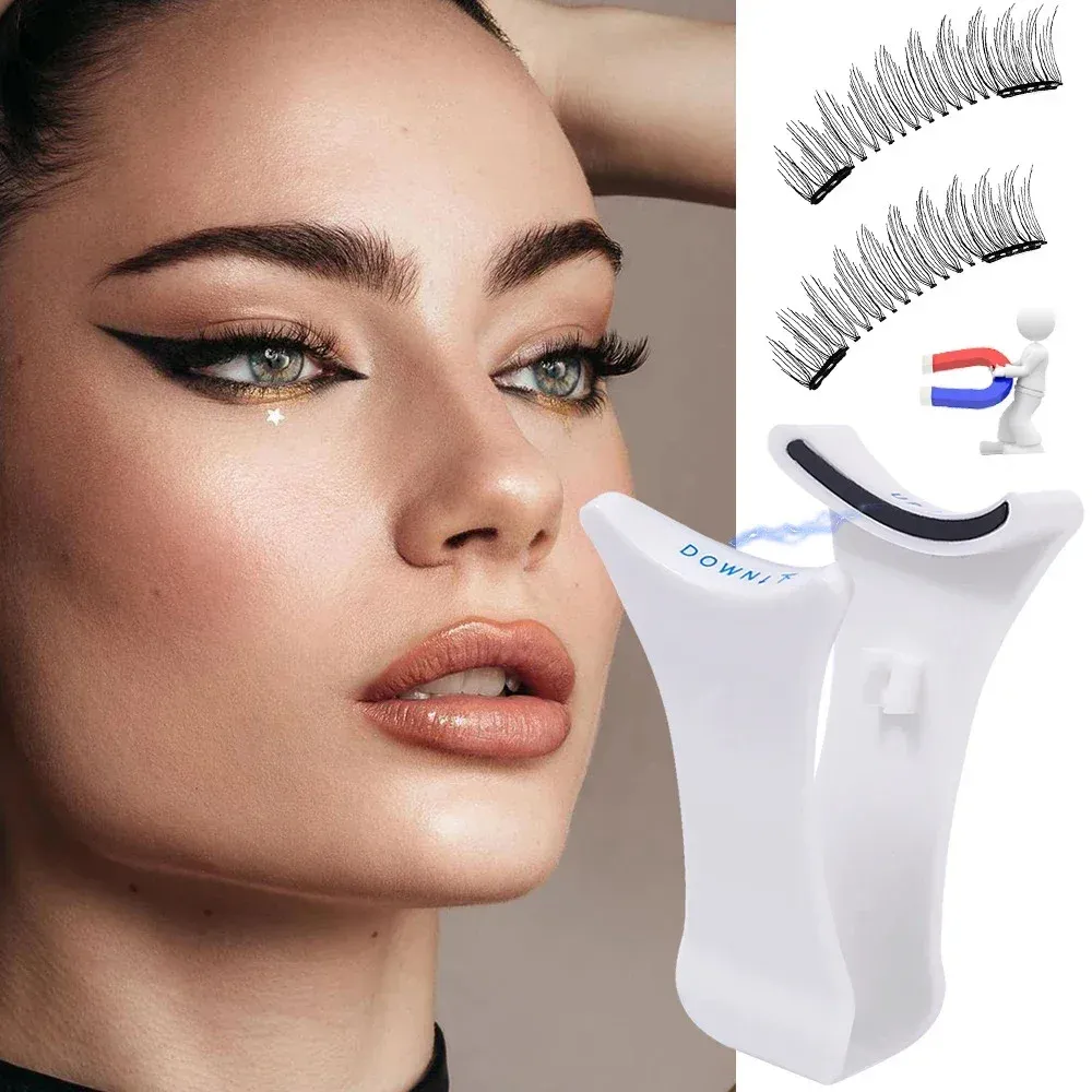 Applicateur professionnel de faux cils magnétiques, pince à épiler et recourbe-cils pour maquillage 4