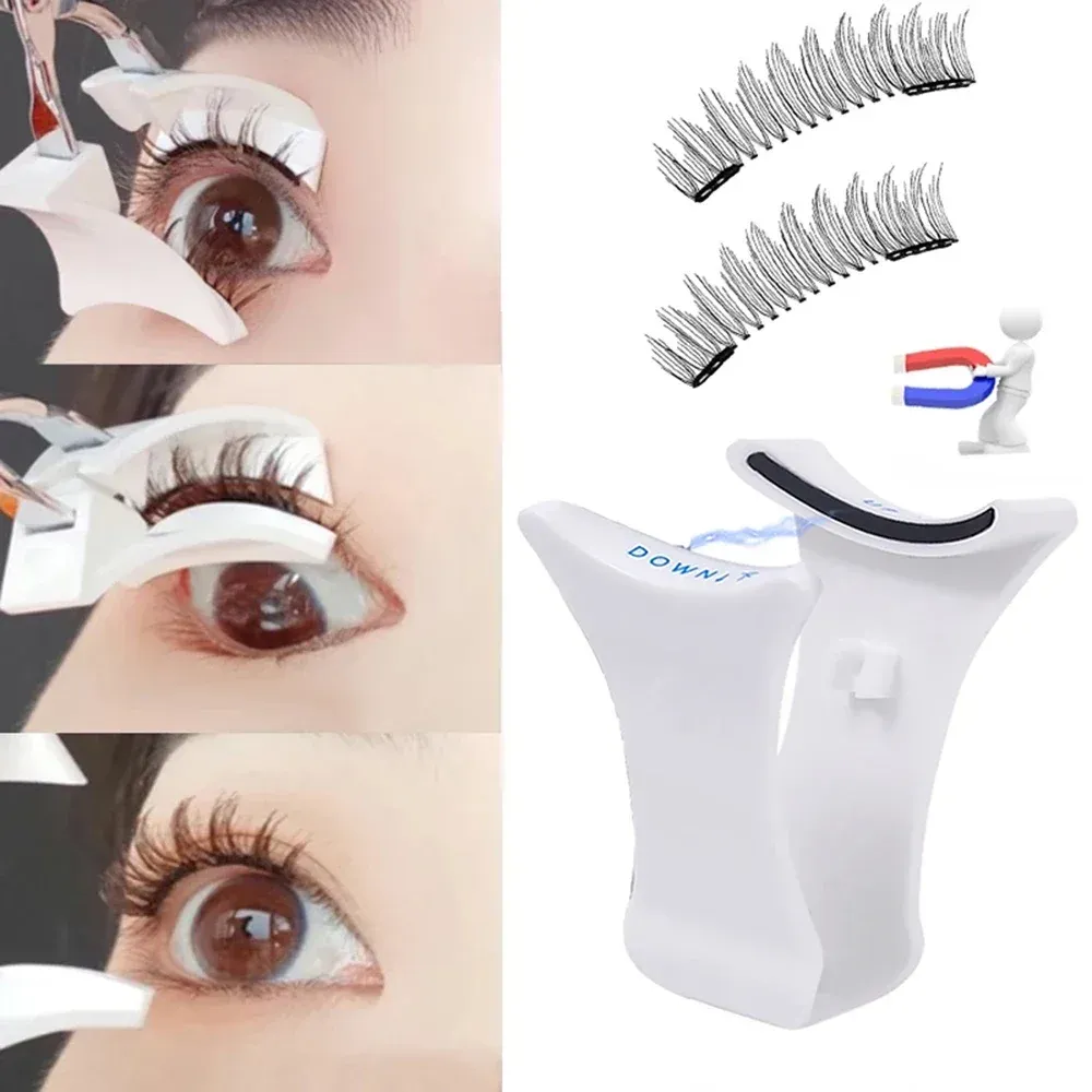 Pince à cils magnétique, utilisation