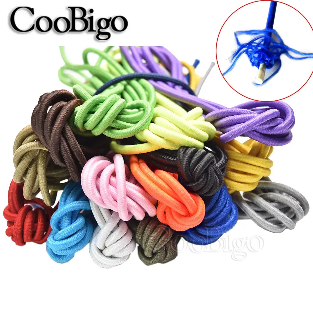 Élastique rond 5 mètres, 1 mm, 2 mm, 3 mm, cordon élastique, corde élastique, bande de caoutchouc, sangle, lacets et accessoires de couture 6