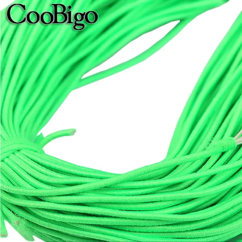 Élastique rond 5 mètres, 1 mm, 2 mm, 3 mm, cordon élastique, corde élastique, bande de caoutchouc, sangle, lacets et accessoires de couture 37