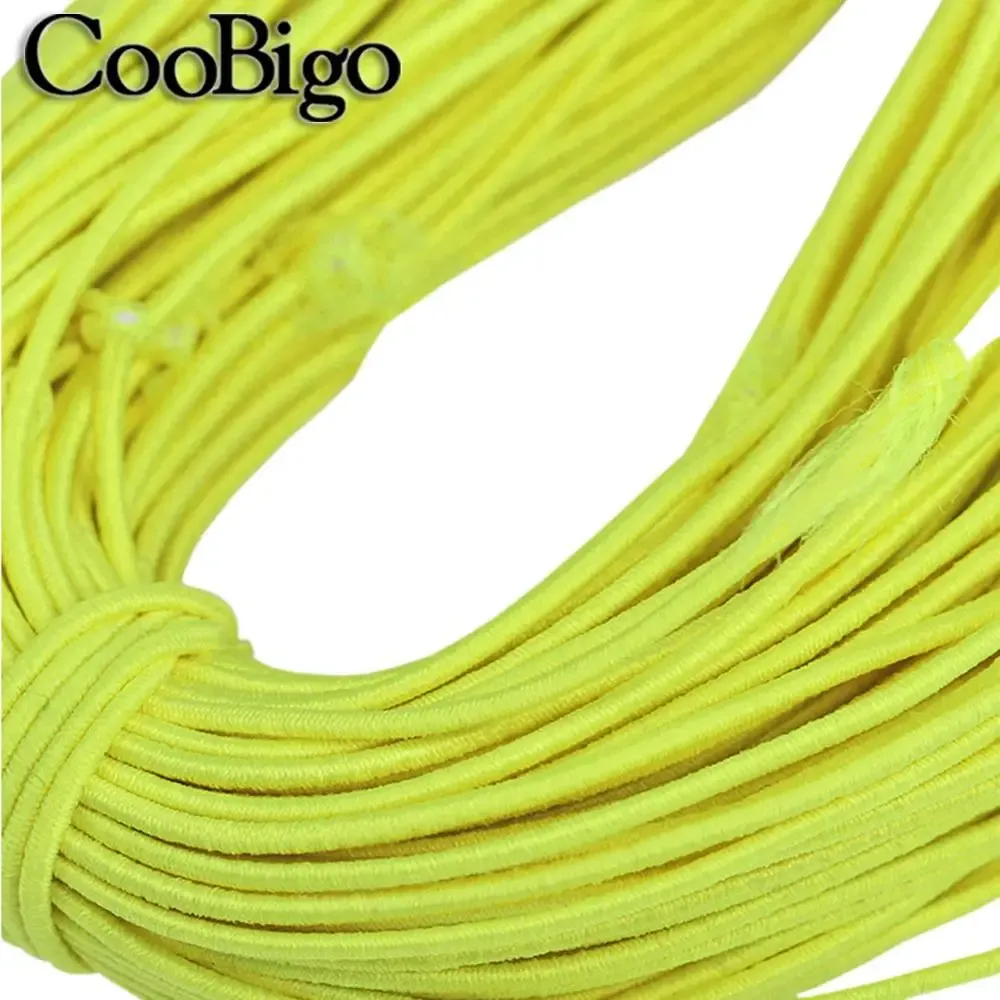 Élastique rond 5 mètres, 1 mm, 2 mm, 3 mm, cordon élastique, corde élastique, bande de caoutchouc, sangle, lacets et accessoires de couture 18