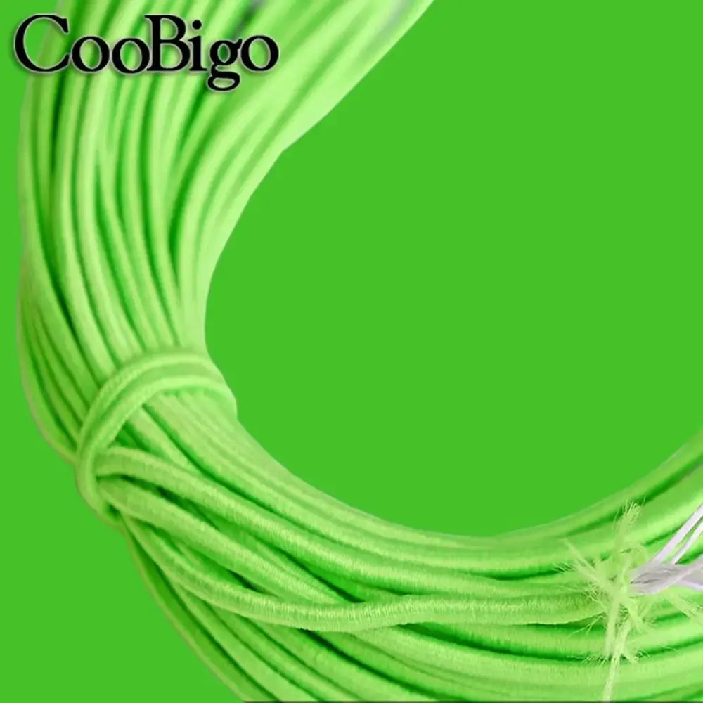 Élastique rond 5 mètres, 1 mm, 2 mm, 3 mm, cordon élastique, corde élastique, bande de caoutchouc, sangle, lacets et accessoires de couture 26
