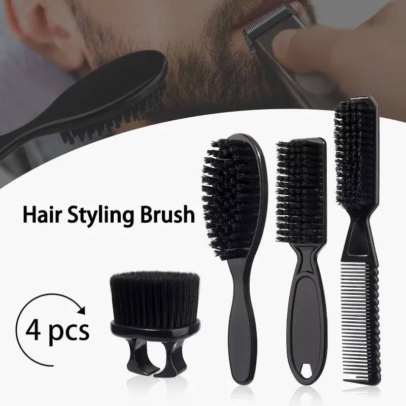 Ensemble de brosses coiffantes sans chaleur unisexe, 1 à 4 pièces, peignes professionnels pour la coiffure et le dégradé - Image 1