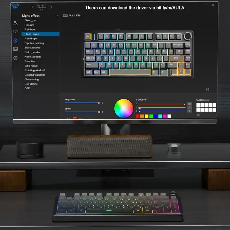 Finition du clavier AULA F75