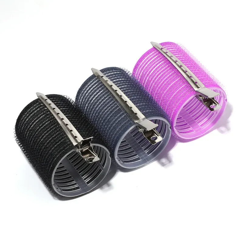 Ensemble de 12 bigoudis auto-agrippants sans chaleur avec crochets 5